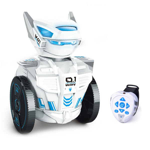 Remote Control Robot Car for Kids | 2.4GHz RC Dancing Robot with LED Lights, Music & Watch Remote | Rechargeable Interactive Robot Toy