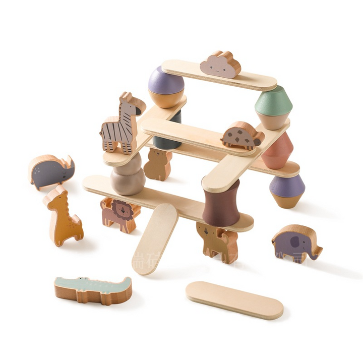 Wooden Animal Stacking Balance Toy