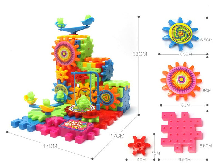 Electric Building Blocks Set - 81 Pieces Puzzle Toy
