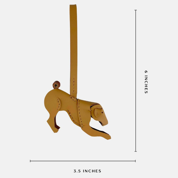 Leather Dog Charm