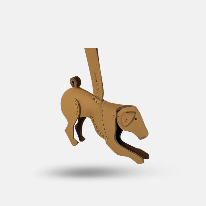 Leather Dog Charm
