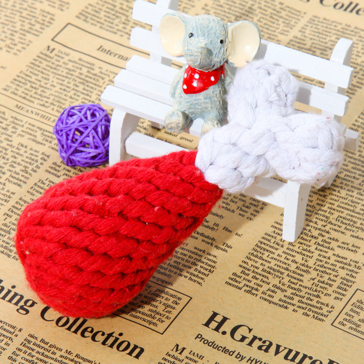 Chew Rope Animal Shape Dog Toy – Durable Cotton & Polyester Interactive Tug & Chew Toy for Dogs