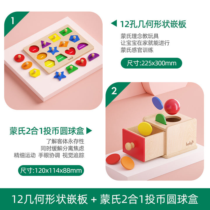 Montessori Shape Matching Puzzle Toy for Toddlers