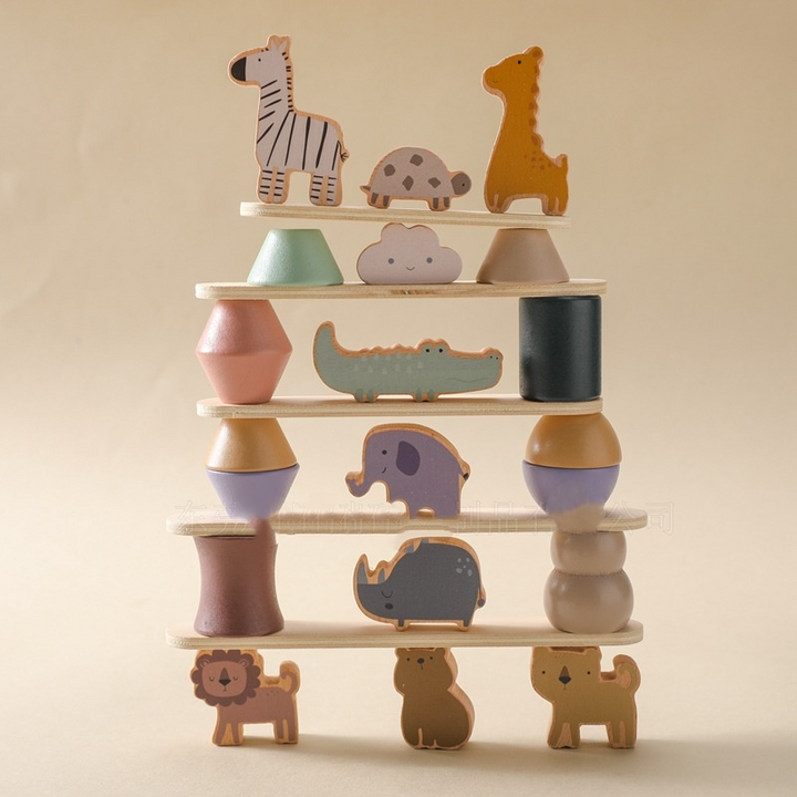 Wooden Animal Stacking Balance Toy