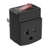 ETL Listed 15 to 20 Amp Adapter Plug with Built-In 15A Circuit Breaker | NEMA 5-15P to 5-20R