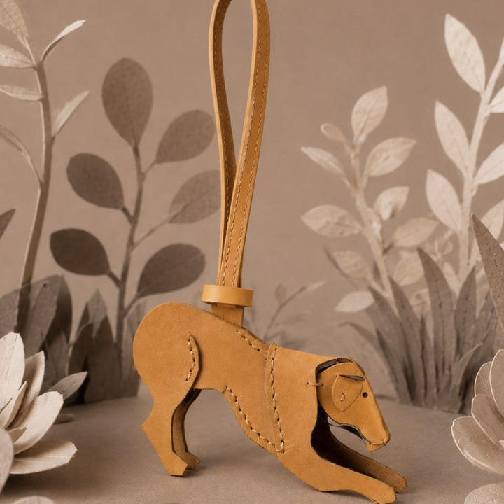 Leather Dog Charm
