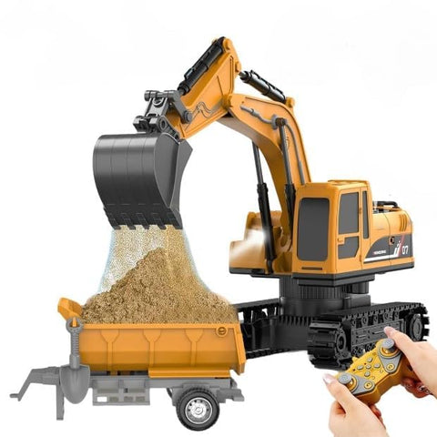 Remote Control Excavator Toy for Kids Adults RC