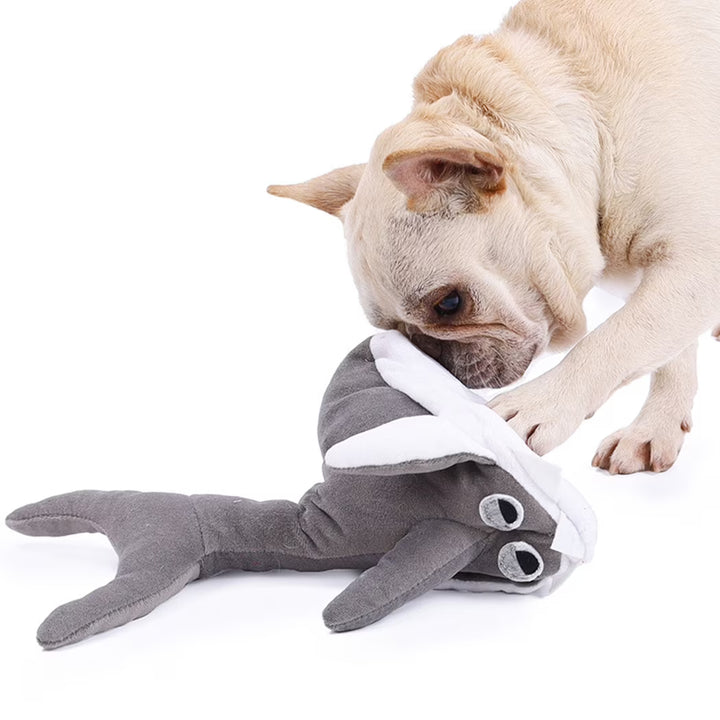 Plush Shark Dog Toy