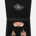 Timeless tan leather gift box set with handcrafted wallet, belt, and keychain in black velvet case