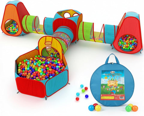 Playz 7-Piece Kids Play Tent & Ball Pit Set