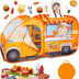 Kids Food Truck Play Tent with 54-Piece Food Set