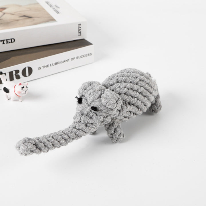 Chew Rope Animal Shape Dog Toy – Durable Cotton & Polyester Interactive Tug & Chew Toy for Dogs