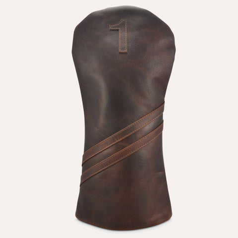 Premium Leather Golf Club Headcover with Soft Fur Lining