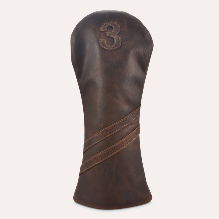 Premium Leather Golf Club Headcover with Soft Fur Lining