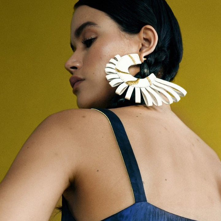 Marina Hoops in Ivory - Econock