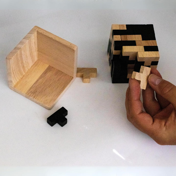 Wooden Lock Puzzle Brain Teaser Game