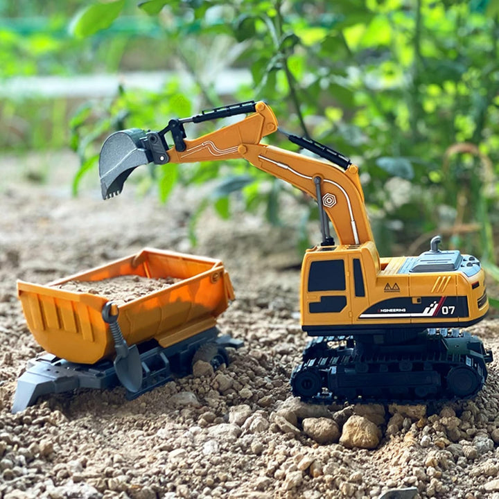 Remote Control Excavator Toy for Kids Adults RC