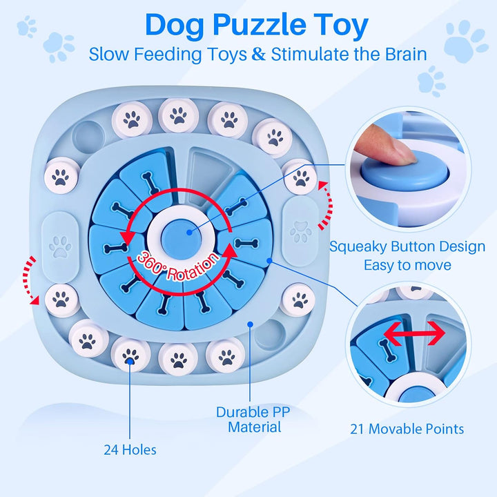 Interactive Slow Feeder Puzzle Toy for Dogs
