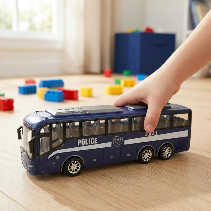 Die-Cast Police Bus Toy