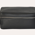 Premium Leather Dopp Kit with Zipped Netted Storage & Carrying Handle