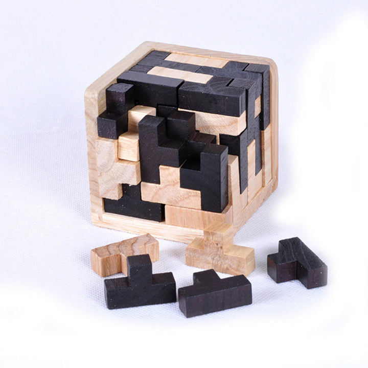 Wooden Lock Puzzle Brain Teaser Game