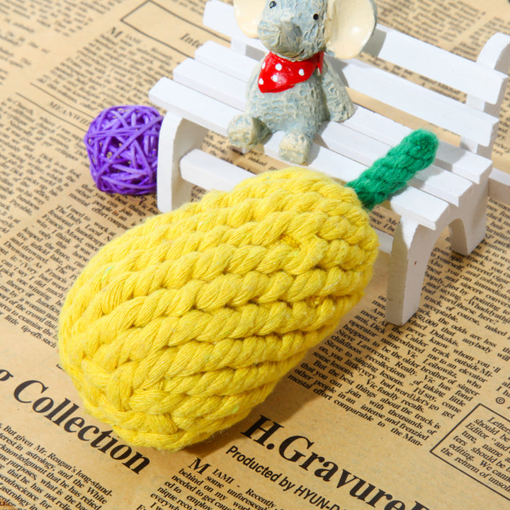 Chew Rope Animal Shape Dog Toy – Durable Cotton & Polyester Interactive Tug & Chew Toy for Dogs