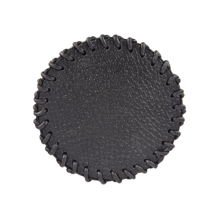 Round Leather Handmade Coaster for Cups & Mugs (Set of 6)