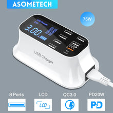 8/4-Port LED Display USB Charger FLIXME WORLD