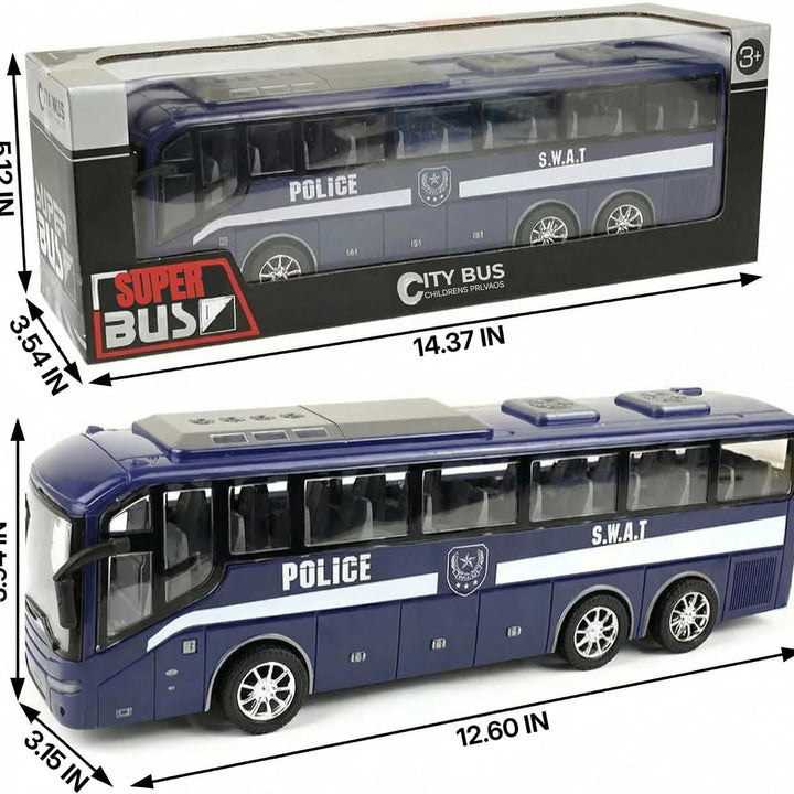 Die-Cast Police Bus Toy