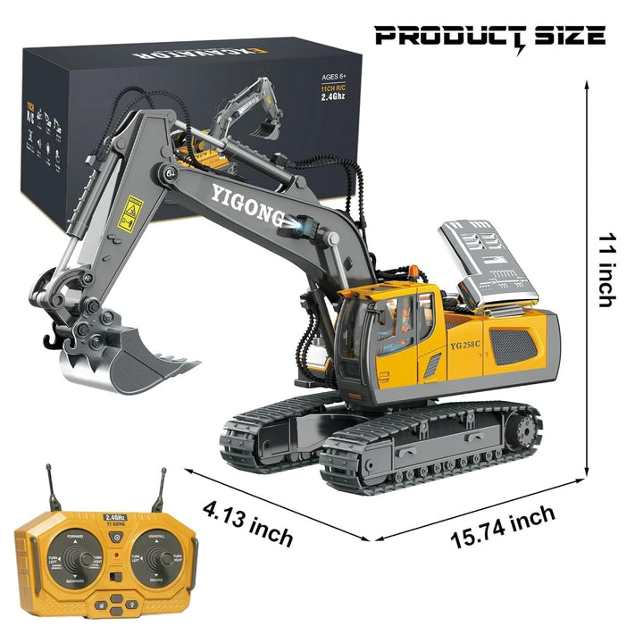 RC Excavator – 1:20 Scale 11-Channel Construction Truck