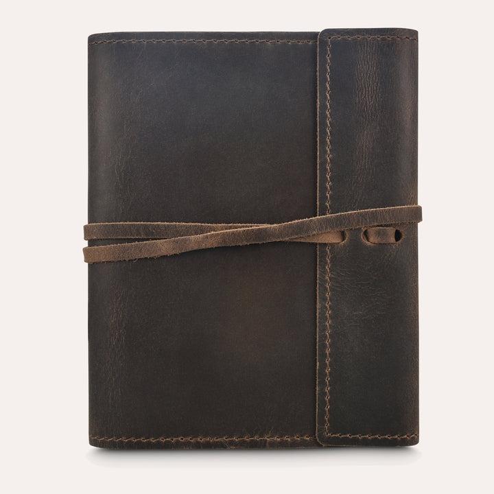 Handcrafted Leather Journal with Removable Paper Insert & Tie Closure