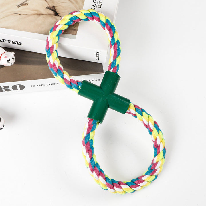 Chew Rope Animal Shape Dog Toy – Durable Cotton & Polyester Interactive Tug & Chew Toy for Dogs