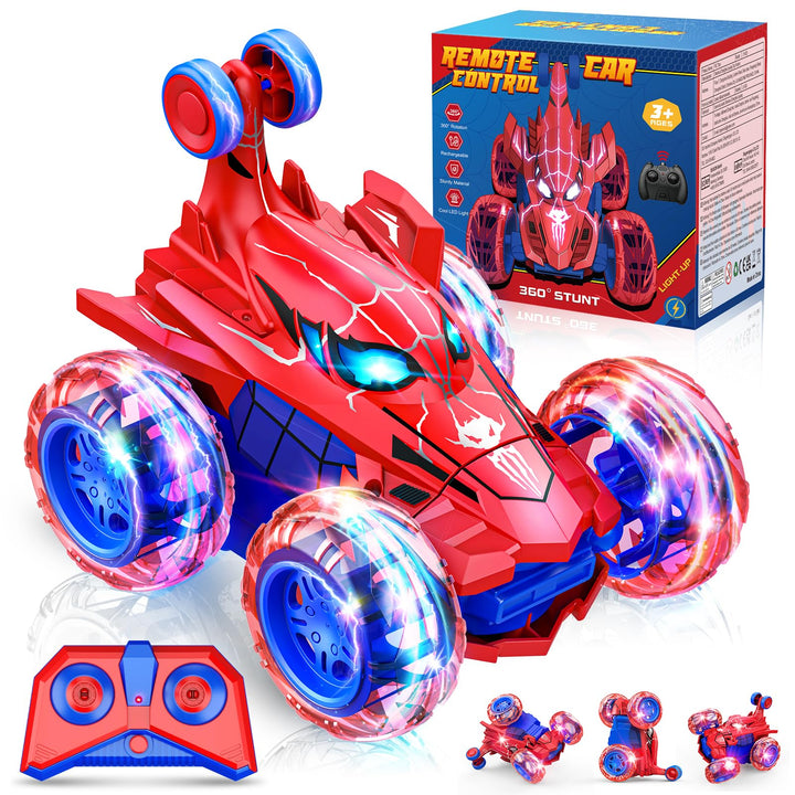 Diyfrety RC Cars Boys Toys Remote Control Car for 3 4 5 6 7 8 9 10 Year Old Boy Girl 360° Flips 4WD RC Stunt Car Kids Toys Chritmas Stocking Stuffers for Kids Boys Age 3-5 4-6 5-7 6-8 8-10