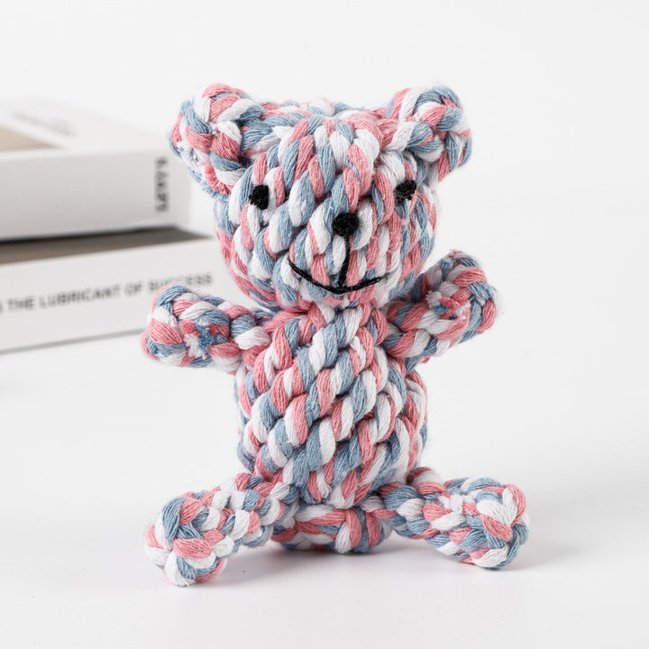 Chew Rope Animal Shape Dog Toy – Durable Cotton & Polyester Interactive Tug & Chew Toy for Dogs
