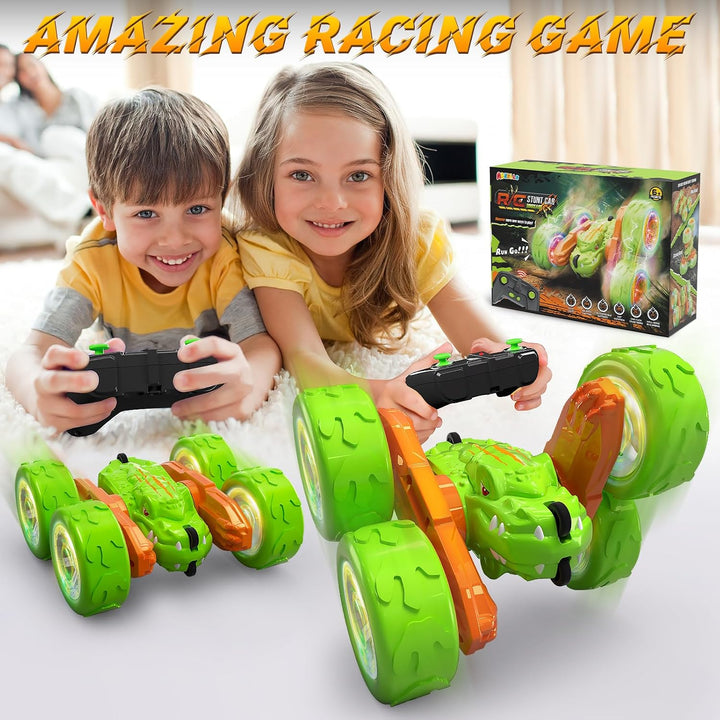 Twist Green Cars Offroad 360° Rotation with Lights Music