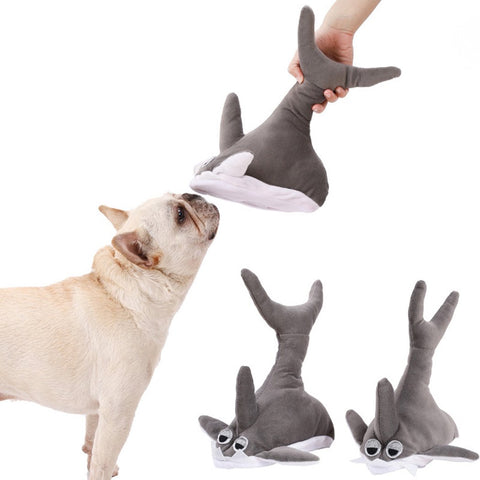 Plush Shark Dog Toy