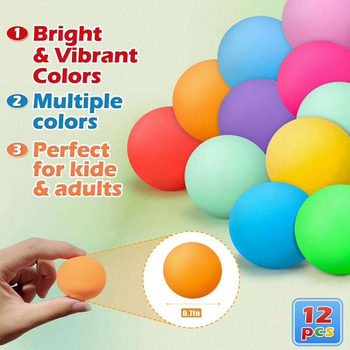 12-Pack Colorful Stress Balls