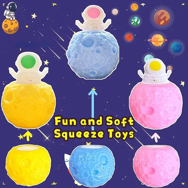Astronaut Planet Squeeze Music Toy