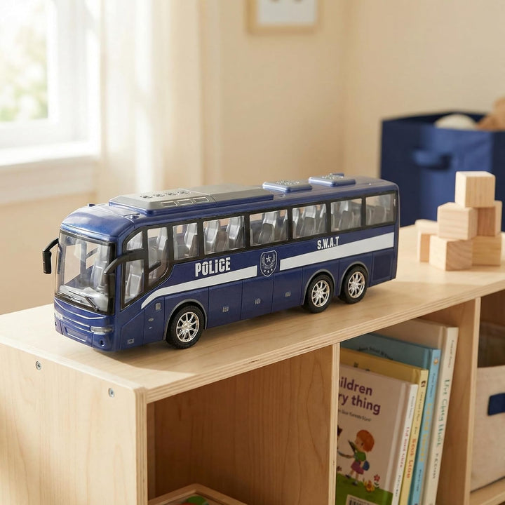 Die-Cast Police Bus Toy