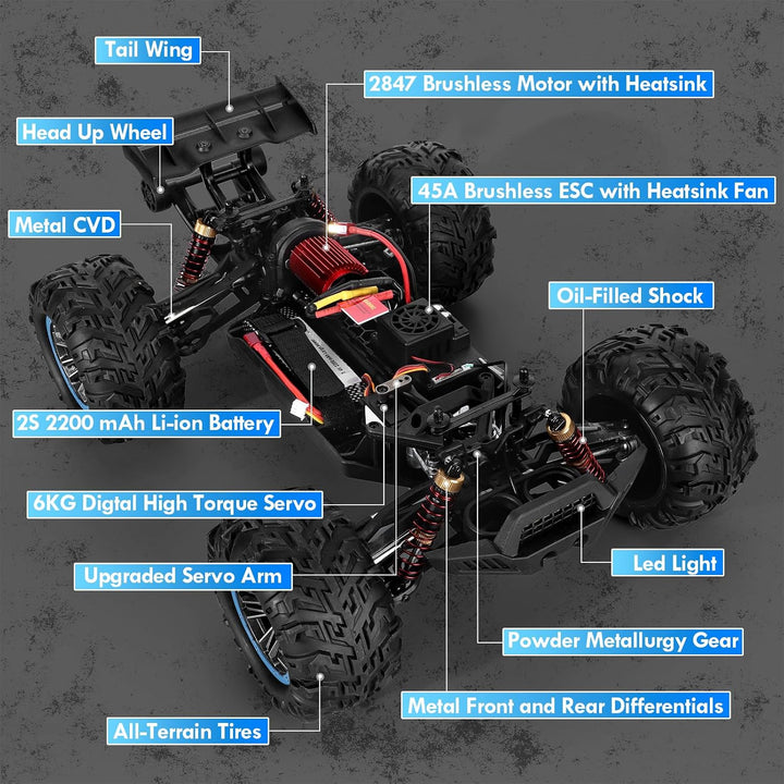 Brushless RC Buggy – 4WD High-Speed Off-Road Truck