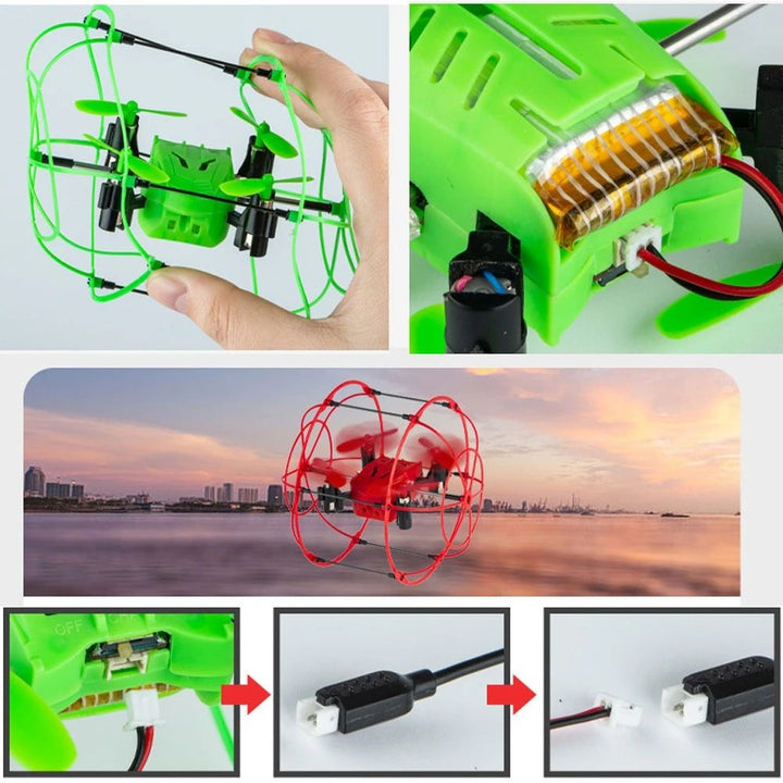 Mini RC Drone – Spherical Rolling Quadcopter