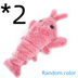 Electric Jumping Shrimp Cat Toy – USB Rechargeable Plush Interactive Pet Toy with Touch & Swing Modes