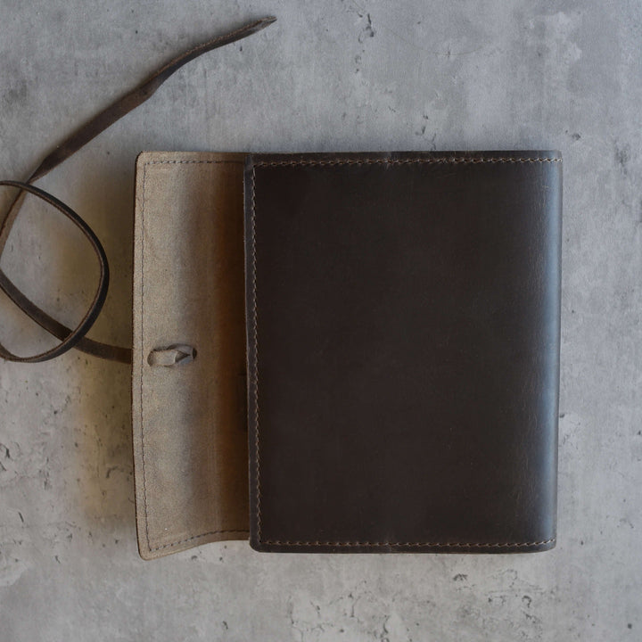 Handcrafted Leather Journal with Removable Paper Insert & Tie Closure