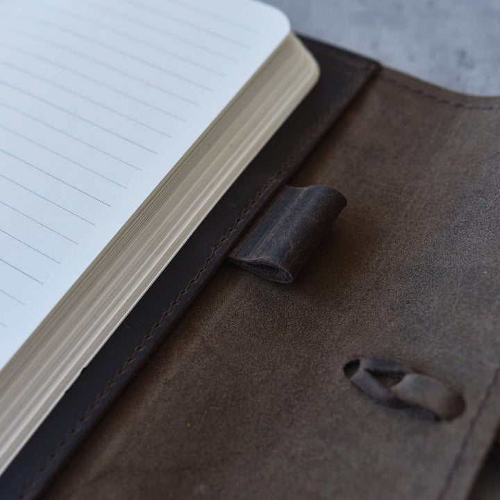 Handcrafted Leather Journal with Removable Paper Insert & Tie Closure