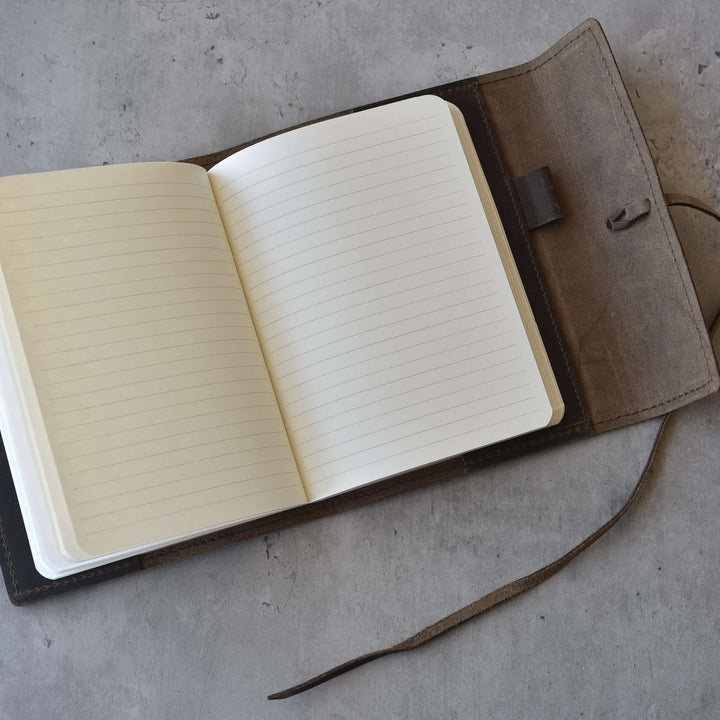 Handcrafted Leather Journal with Removable Paper Insert & Tie Closure