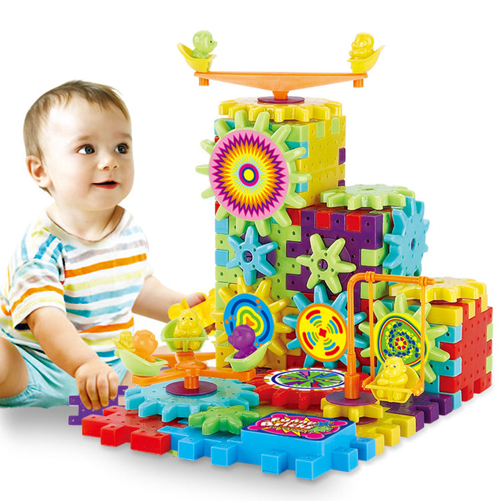 Electric Building Blocks Set - 81 Pieces Puzzle Toy