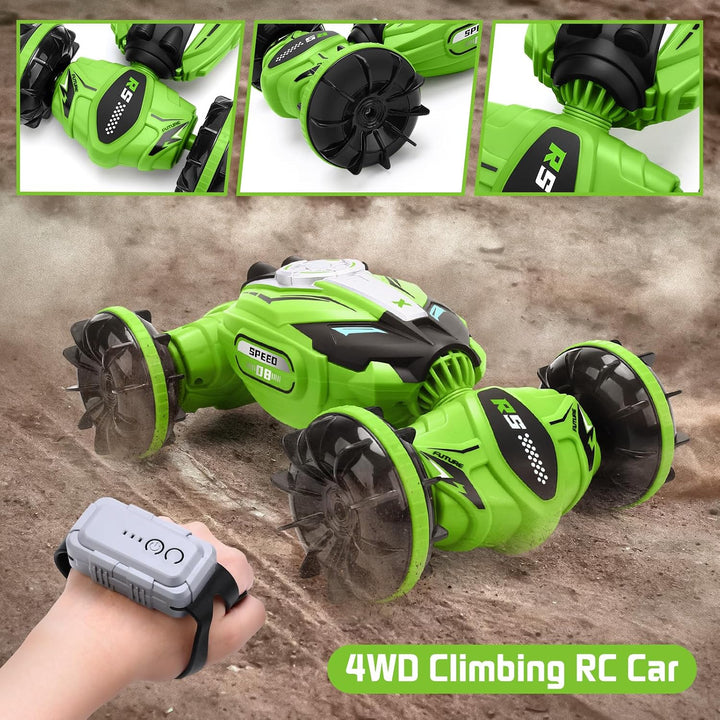 4WD RC Car – Gesture Controlled Waterproof Stunt Vehicle