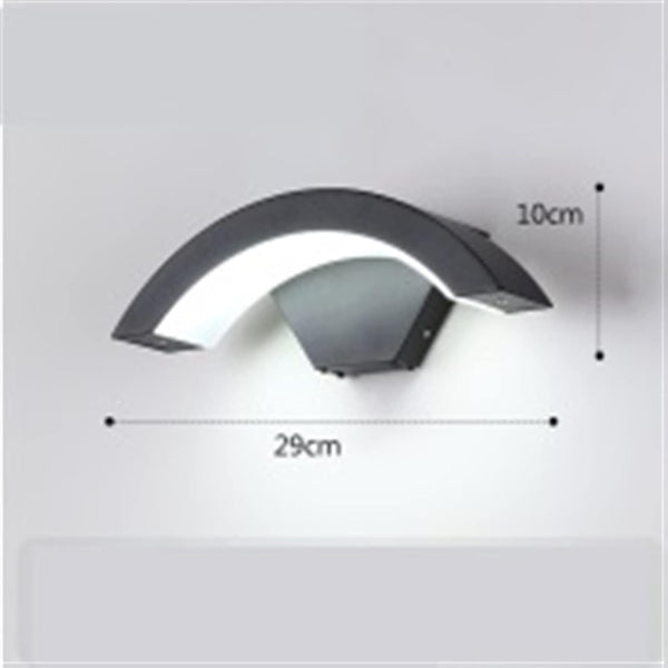 Led Wall Light Curved Moon Induction Wall Light