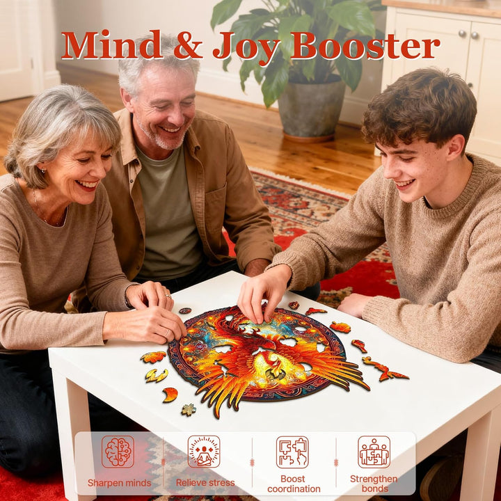 680-Piece Phoenix Wooden Jigsaw Puzzle