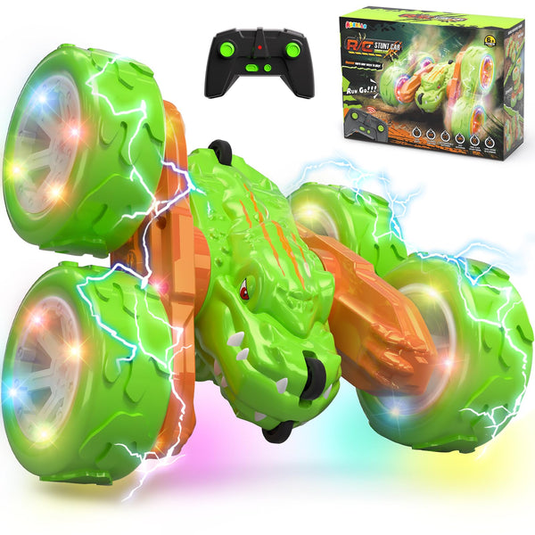 Twist Green Cars Offroad 360° Rotation with Lights Music